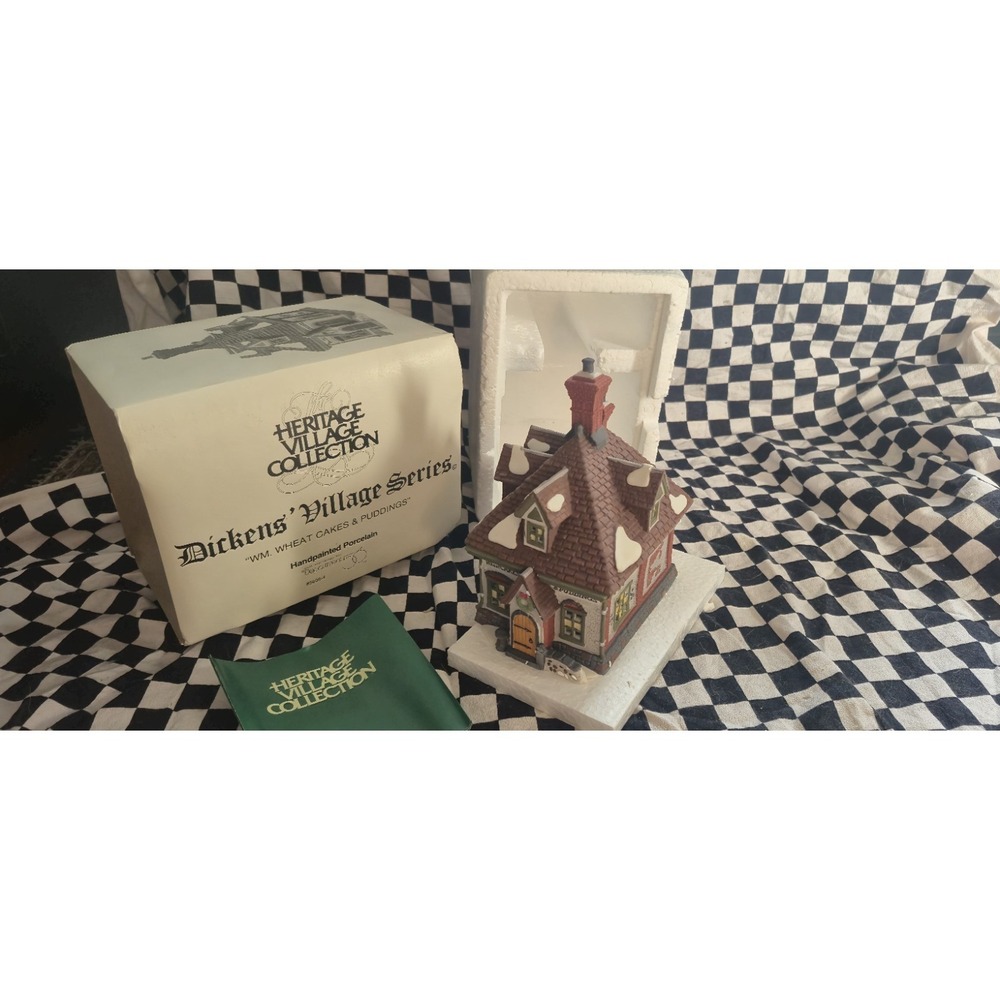 Dept 56‎ Dickens Village Wm Wheat Cakes & Puddings Lighted w/ Box Tested